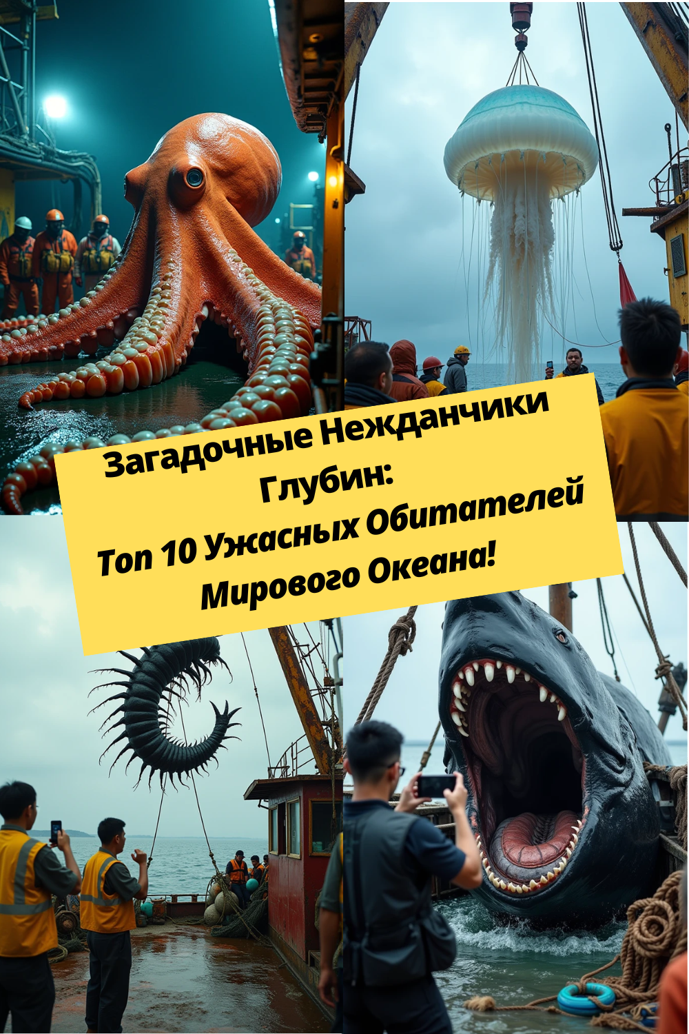 Загадочные Нежданчики Глубин: Топ 10 Ужасных Обитателей Мирового Океана!